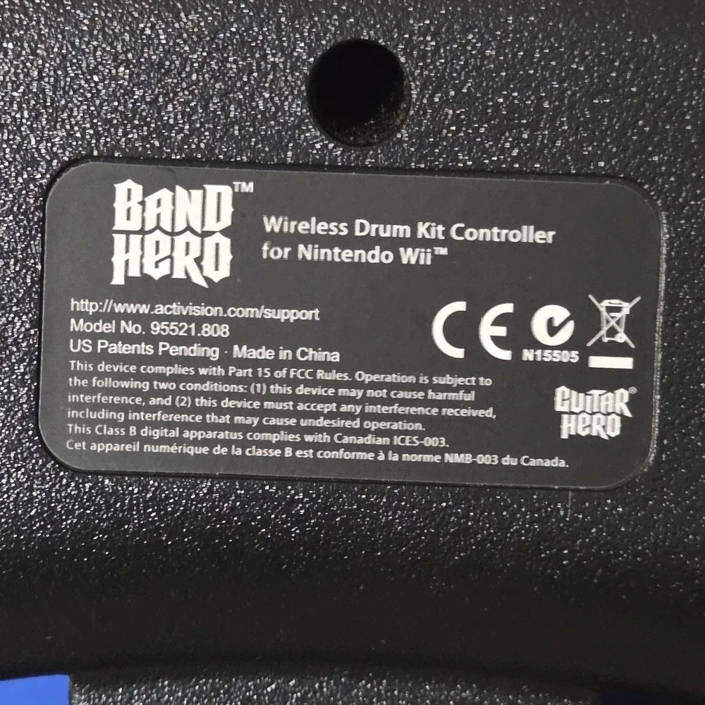 Nintendo Wii Band Hero DRUM KIT SET Drums NOT TESTED